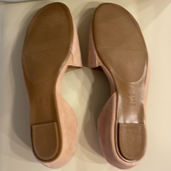 WOMENS ALIZERNATURA FLATS BUFF COLOR SIZE 11 M SUEDE LEATHER UPPER CUT OUT SIDE - Picture 4 of 10